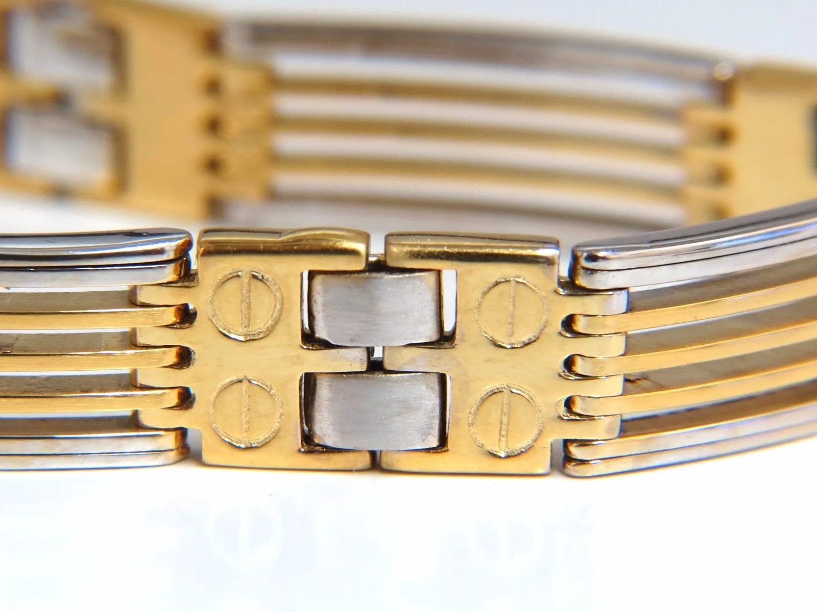 14kt. Grill & Screw Mens Bracelet