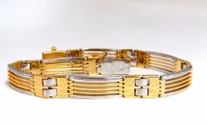 14kt. Grill & Screw Mens Bracelet