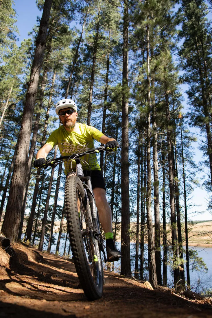 27.5 Inch MOUNTAIN BIKE FULL SUSPENSION ROCKRIDER ST 900 - Grey/Yellow