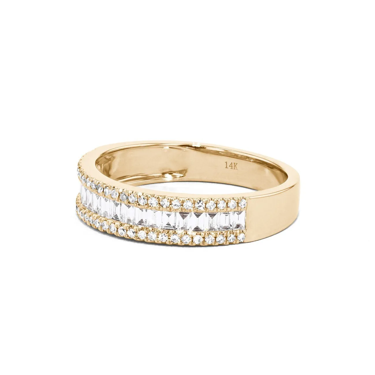 4.6mm Petite Baguette Diamond Ring