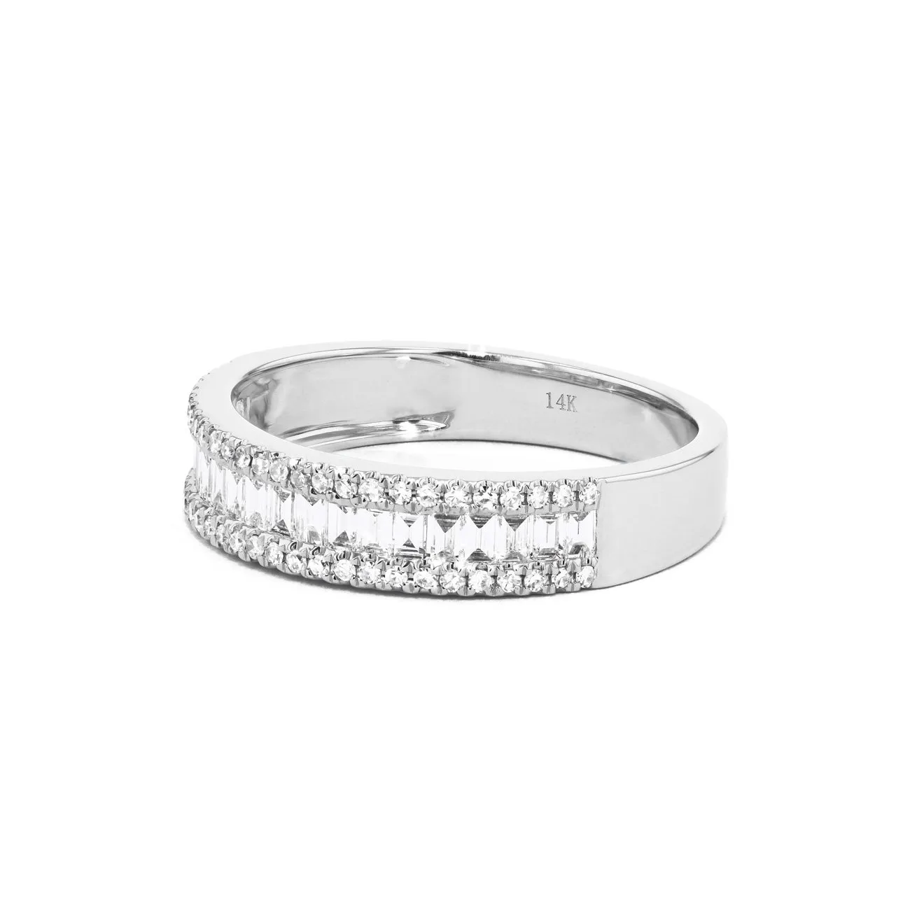 4.6mm Petite Baguette Diamond Ring