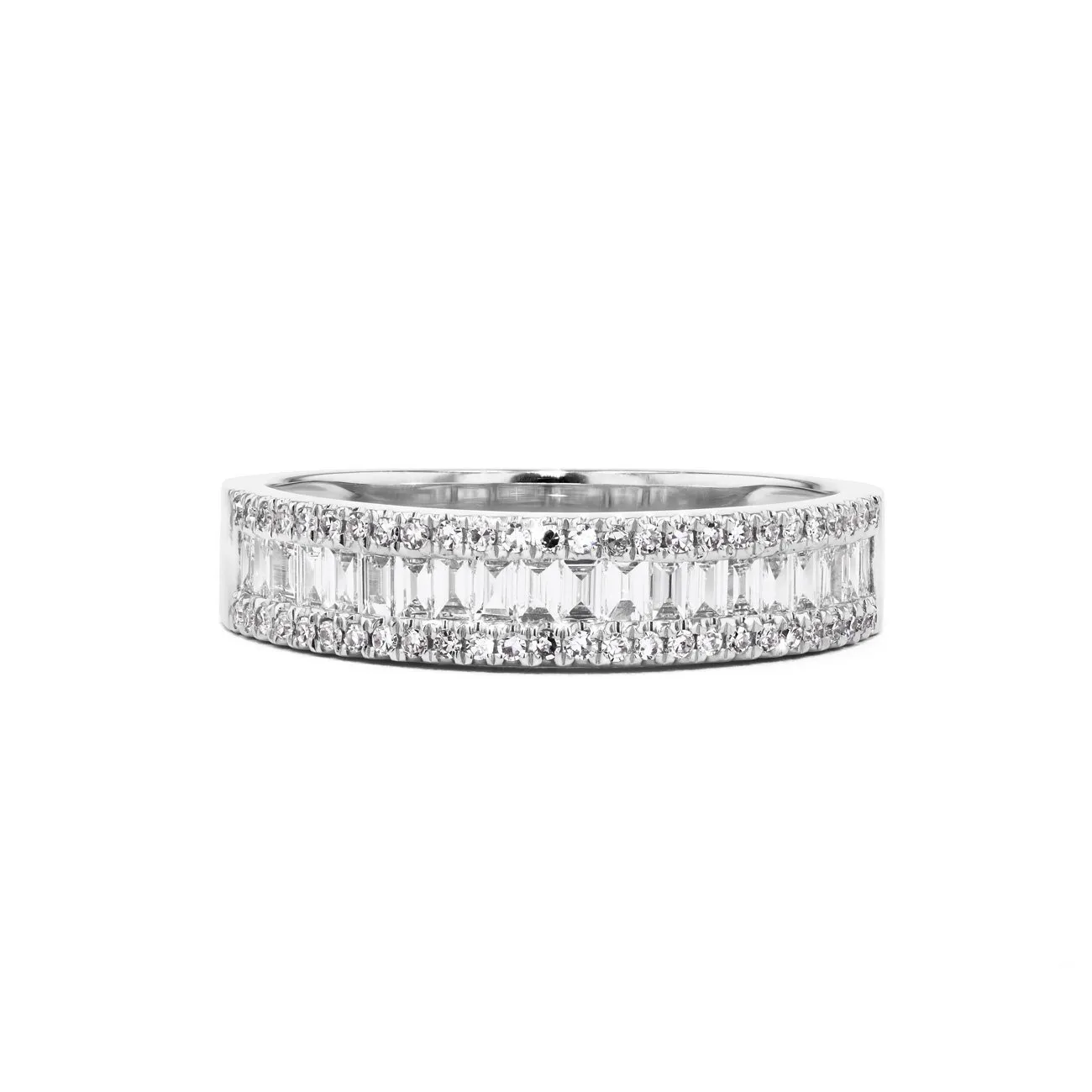 4.6mm Petite Baguette Diamond Ring