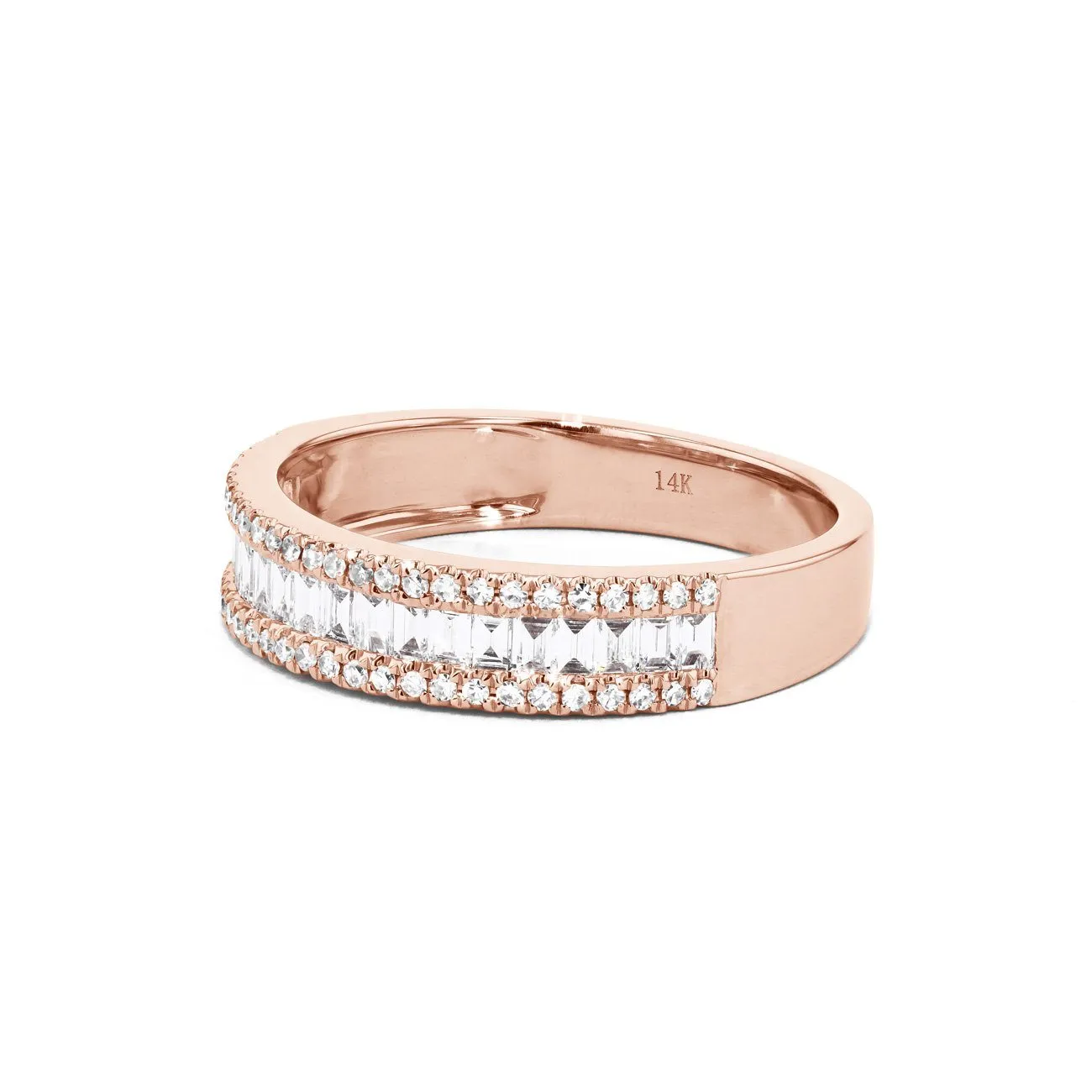 4.6mm Petite Baguette Diamond Ring