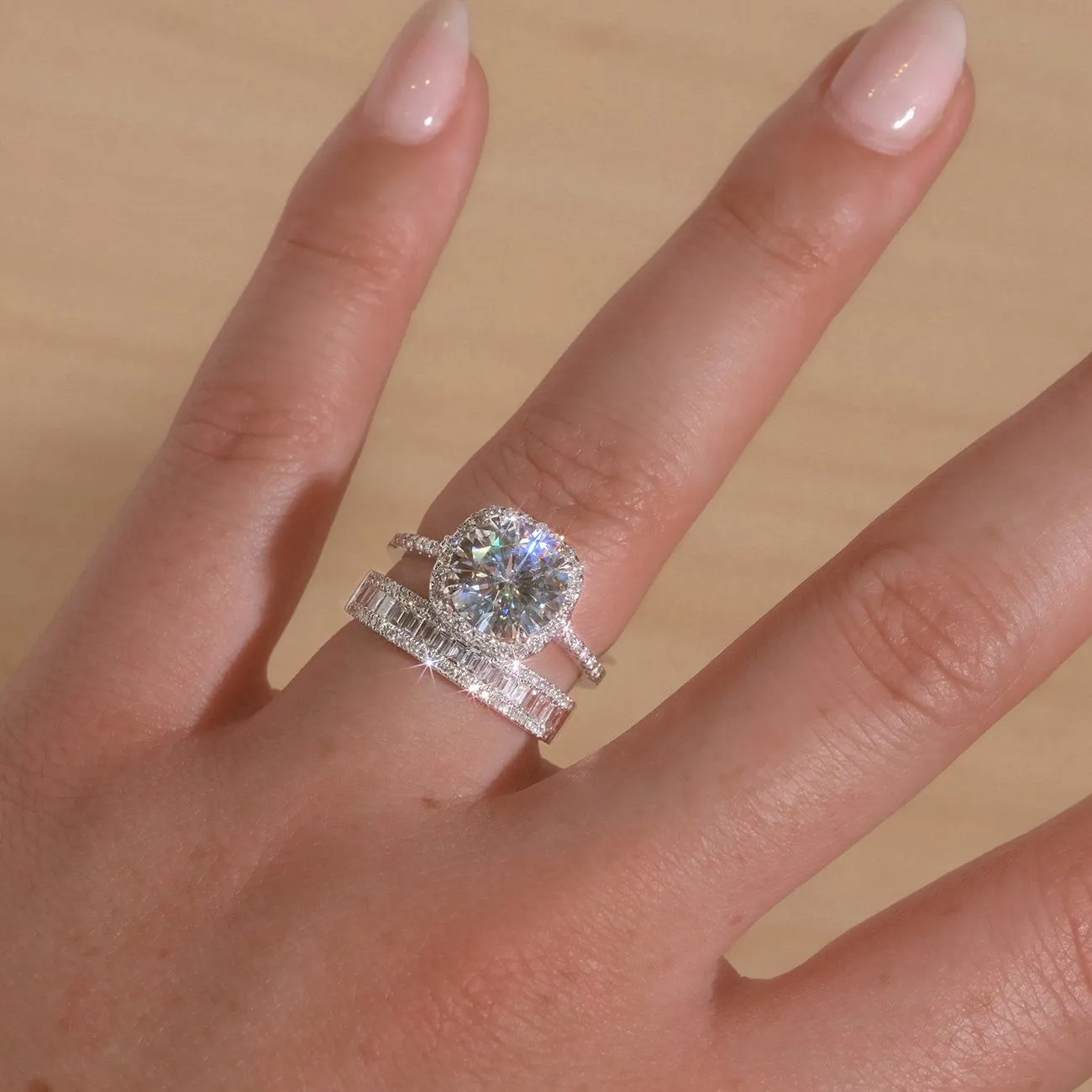 4.6mm Petite Baguette Diamond Ring