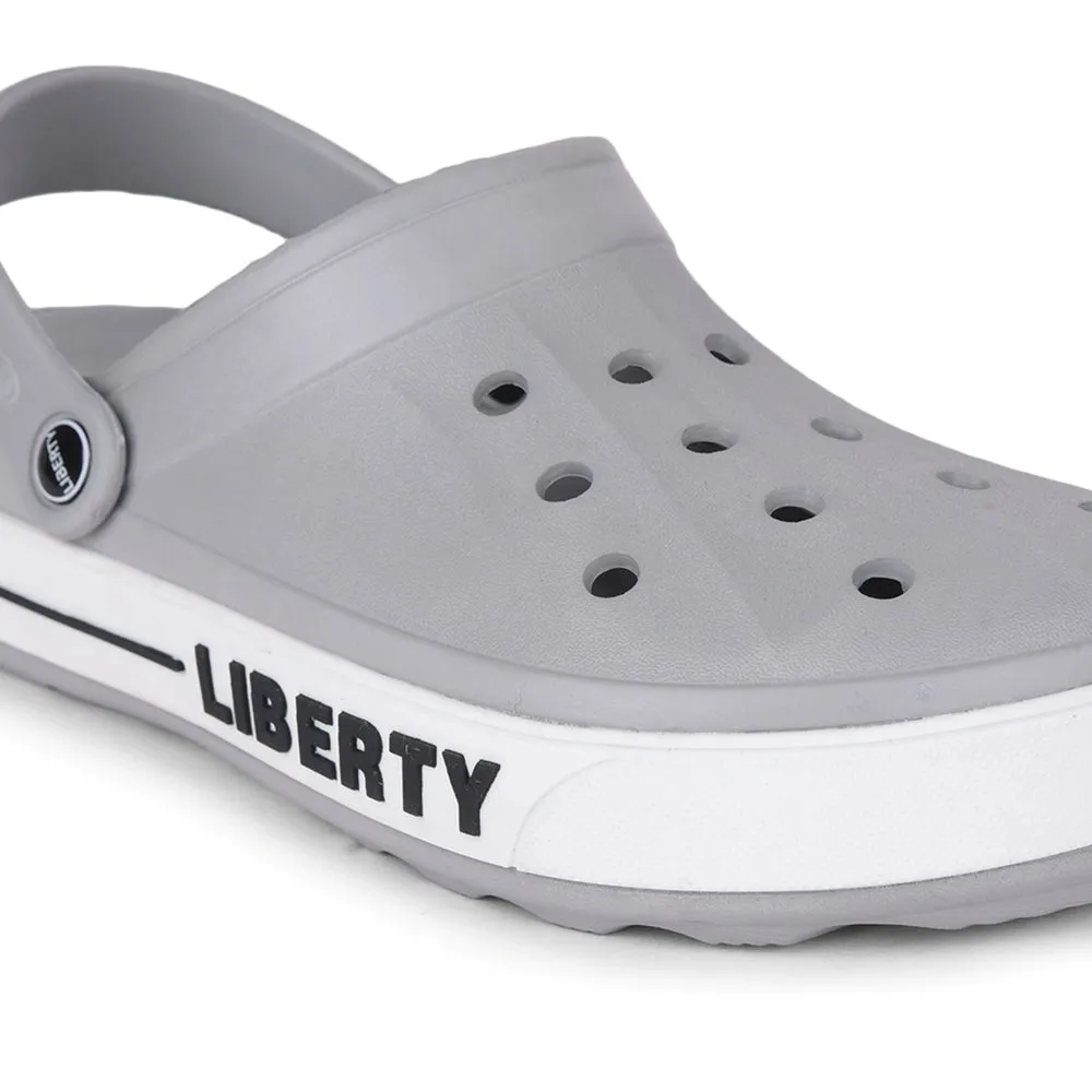 A-HA Light Grey Casual Slip-on Clogs For Men LITEWALK By Liberty