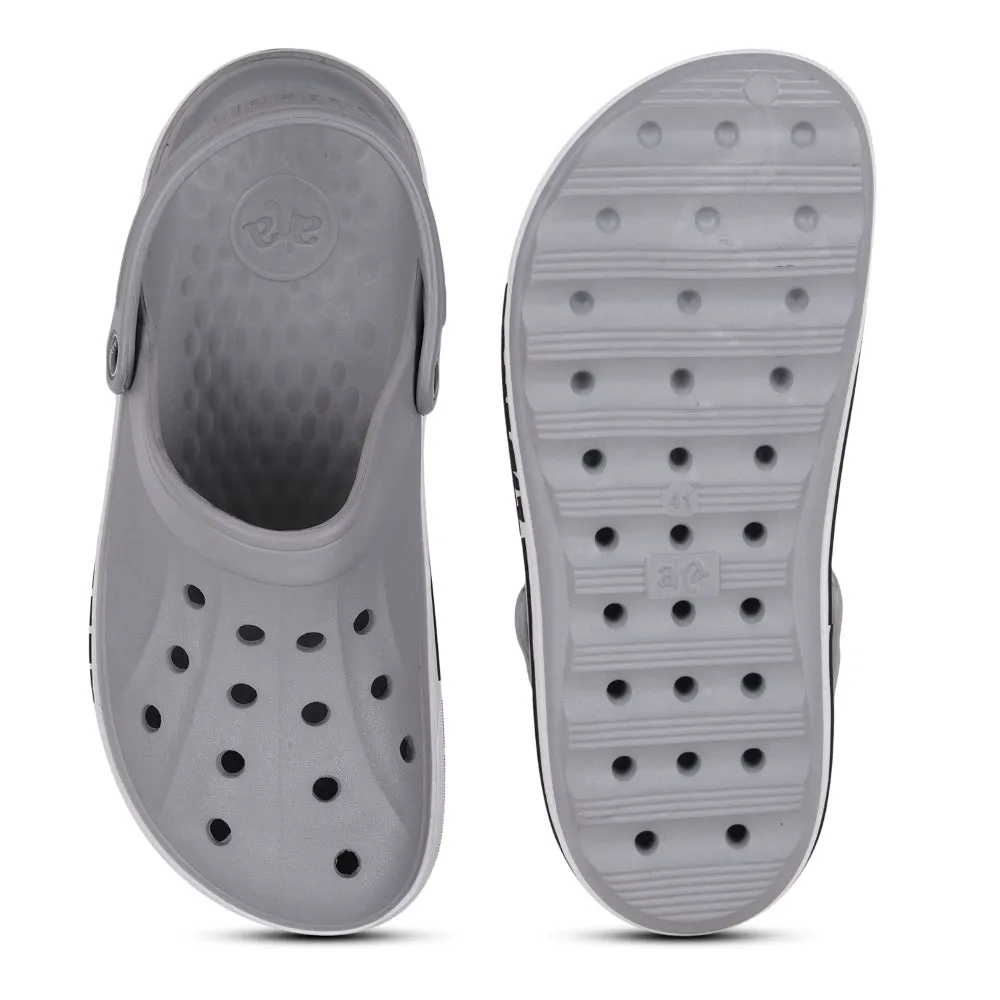 A-HA Light Grey Casual Slip-on Clogs For Men LITEWALK By Liberty