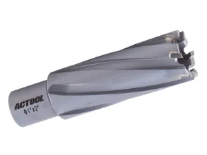 ACTOOL 1'' Diameter x 2'' Depth of Cut Carbide Tipped TCT ANNULAR Cutter with 3/4'' Weldon Shank