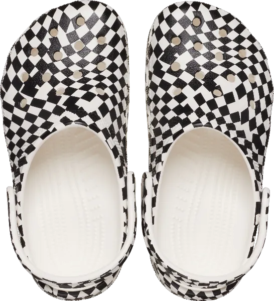 Adult Warped Checker Classic Clog