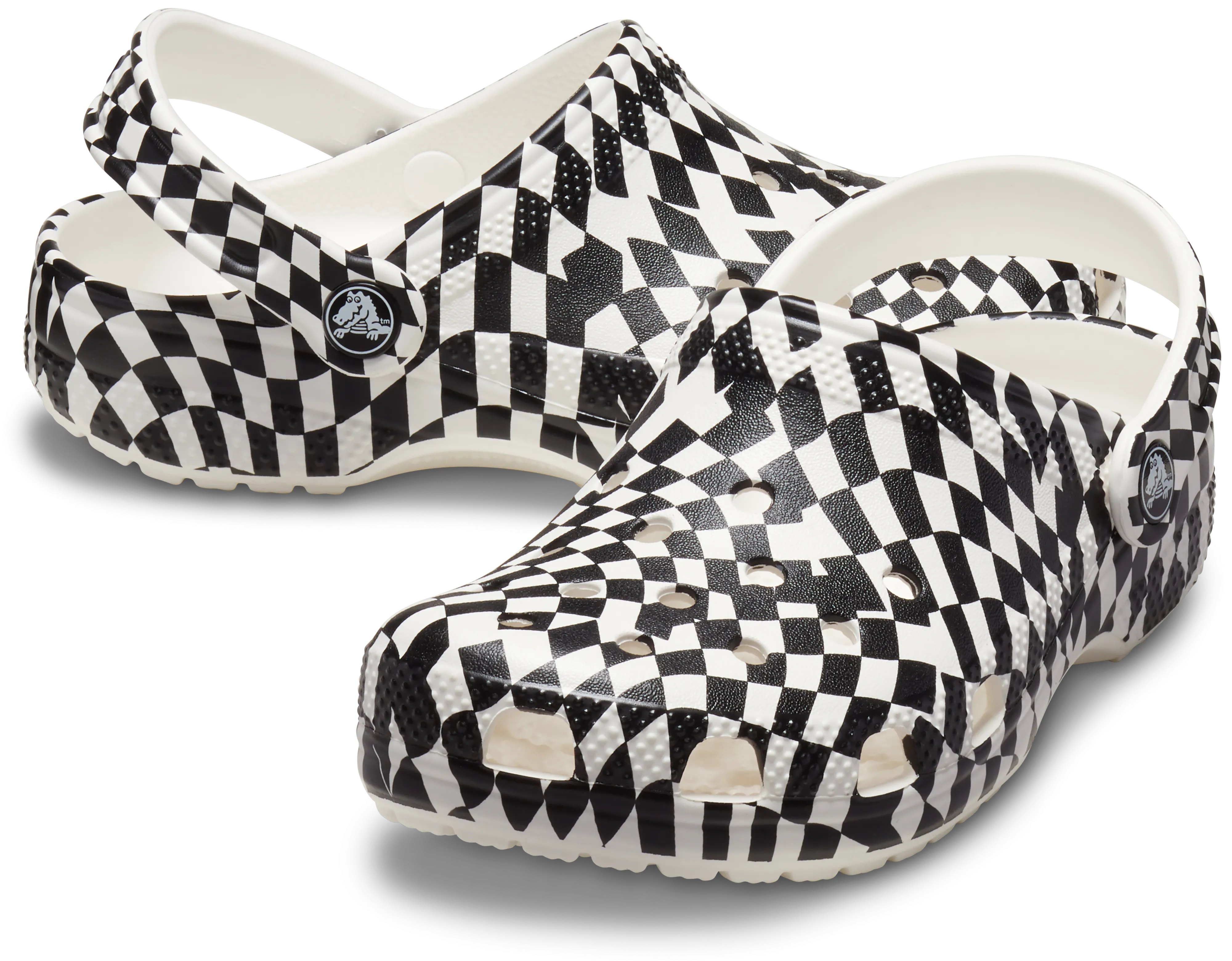 Adult Warped Checker Classic Clog