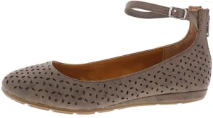 American Rag Womens Eeva Faux Suede Ankle Strap Ballet, Taupe Smooth, Size 5.5