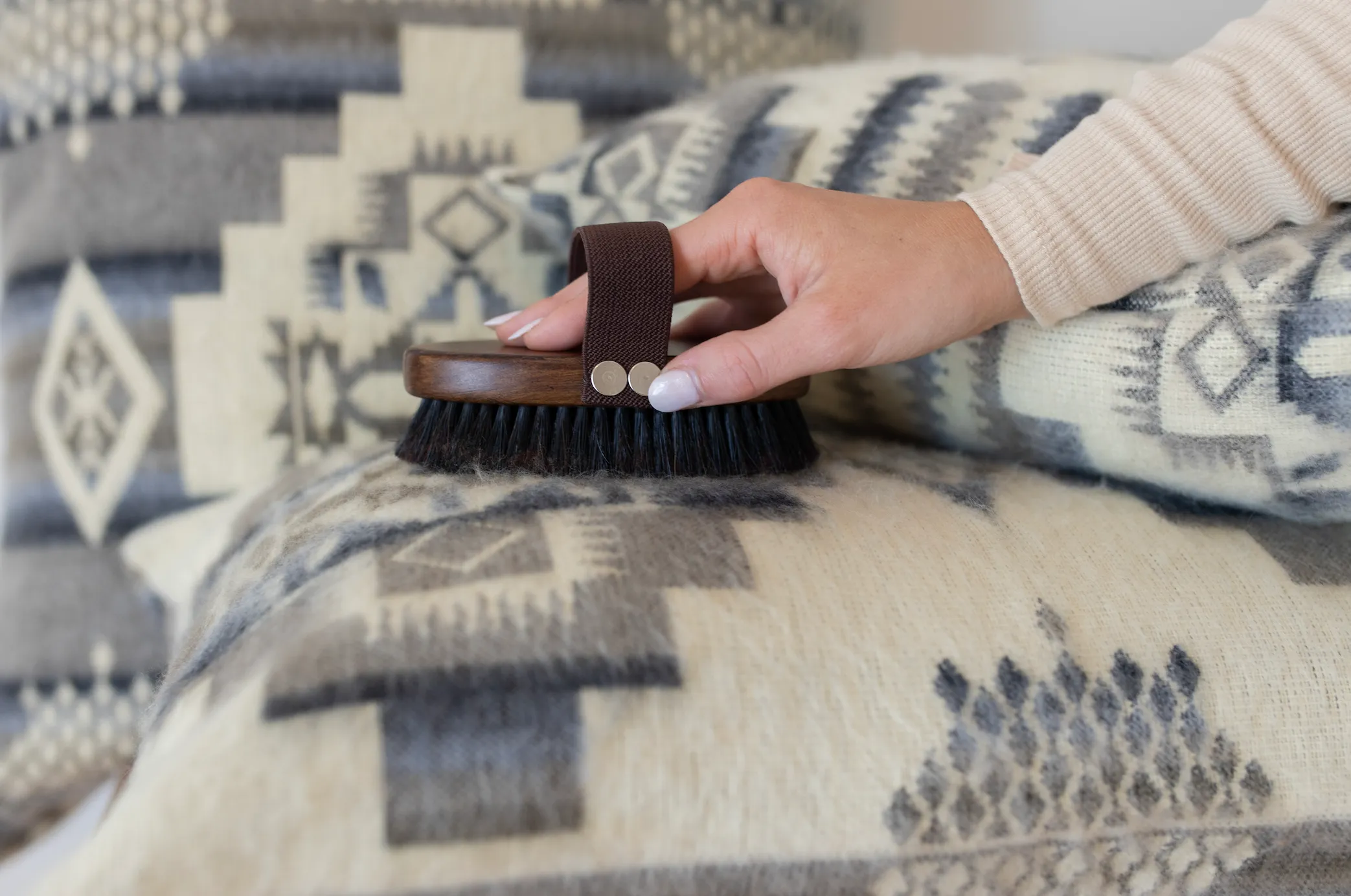 Artisan-Woven Lumbar Andes Cloud Pillowcase