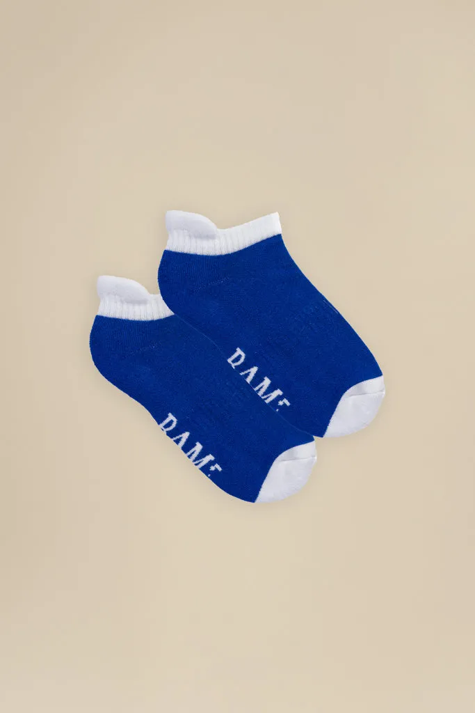 Bamboo Trainer Socks (4 Pack) Blues by BAM