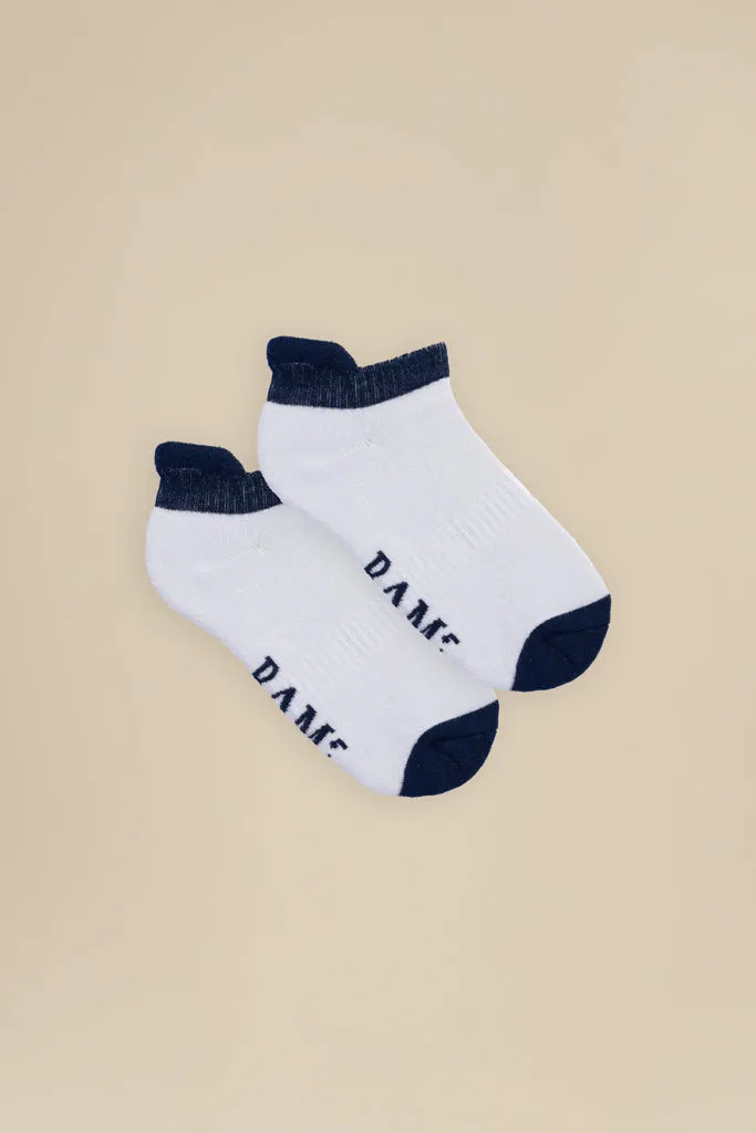 Bamboo Trainer Socks (4 Pack) Blues by BAM