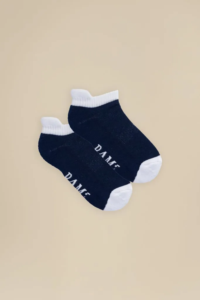 Bamboo Trainer Socks (4 Pack) Blues by BAM