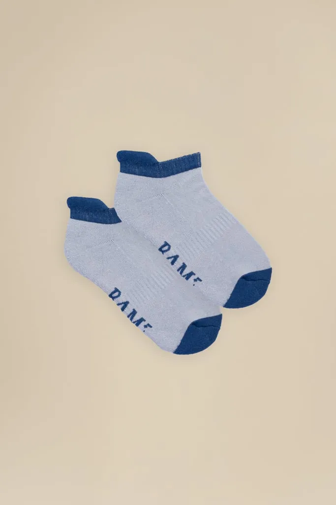 Bamboo Trainer Socks (4 Pack) Blues by BAM
