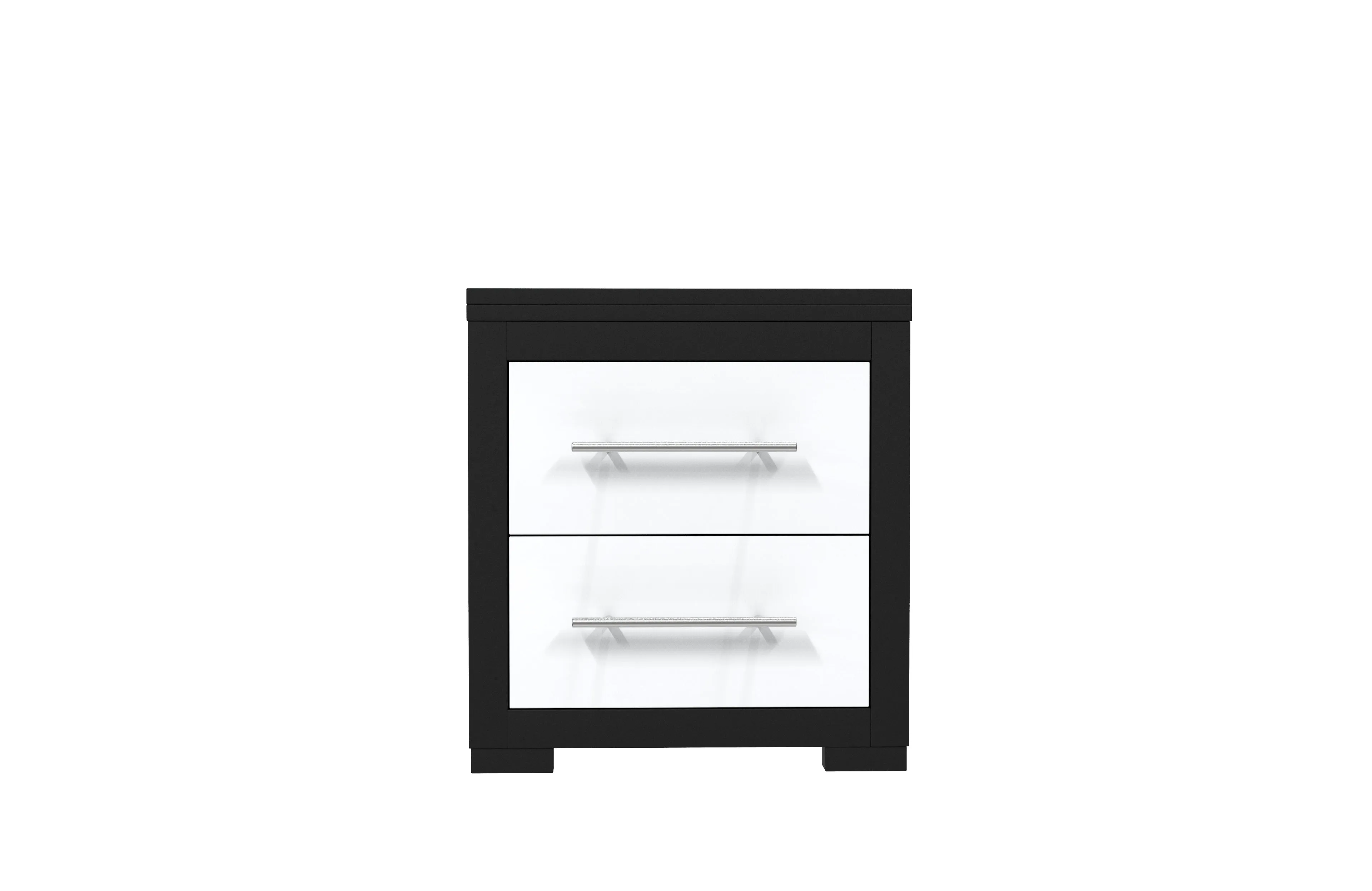 Barton night table for bedroom decoration, java & white