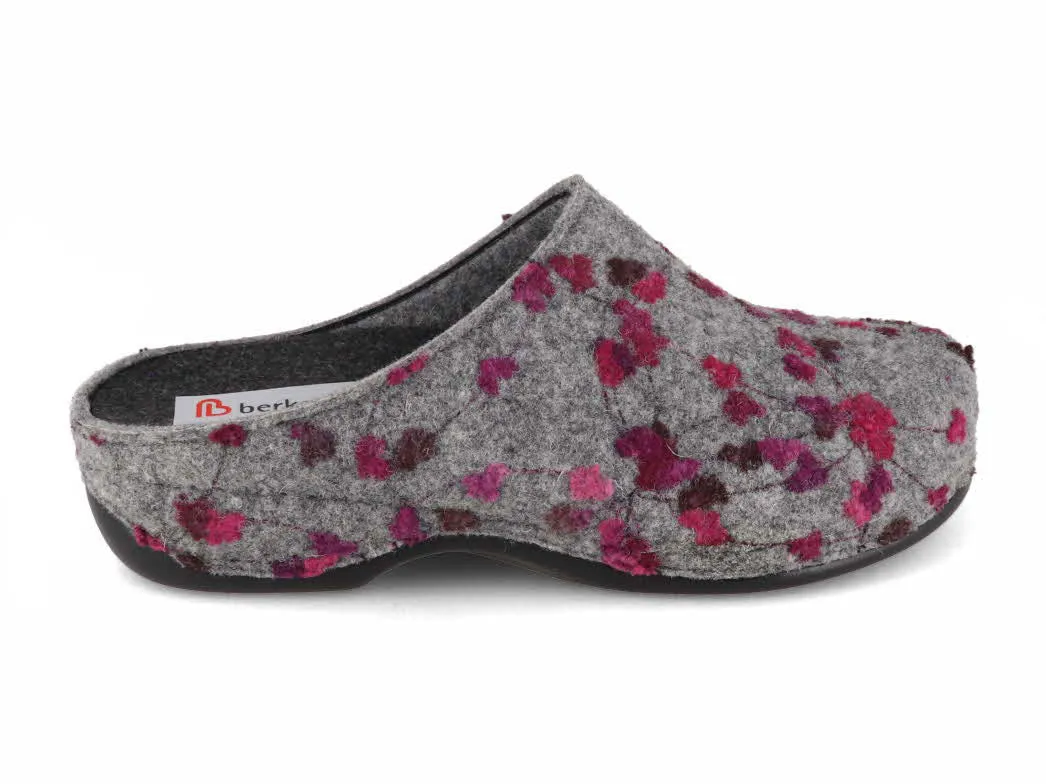 Berkemann BERKOFLEX Women Clogs 'Donata', light gray