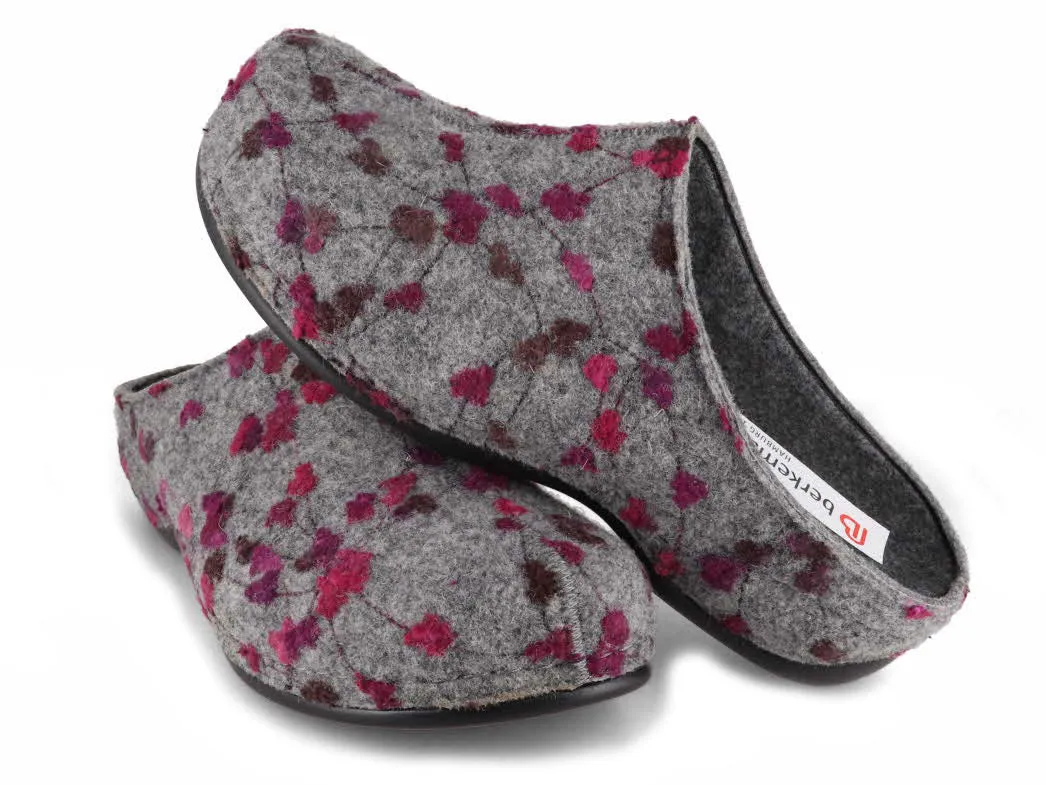 Berkemann BERKOFLEX Women Clogs 'Donata', light gray