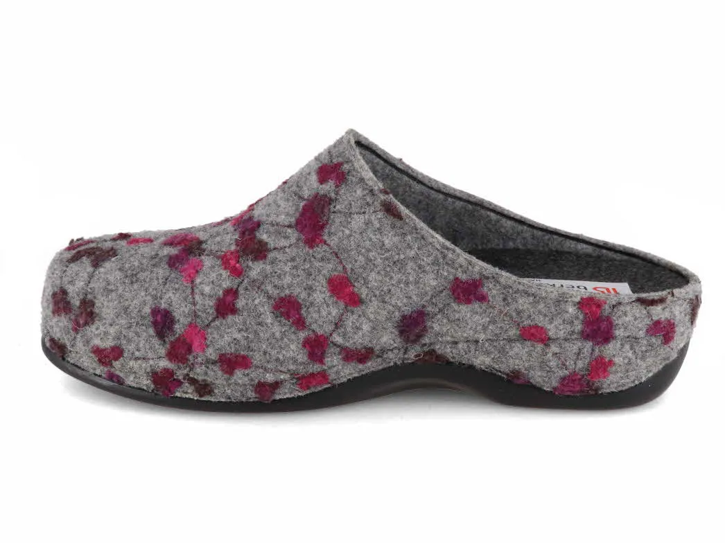 Berkemann BERKOFLEX Women Clogs 'Donata', light gray