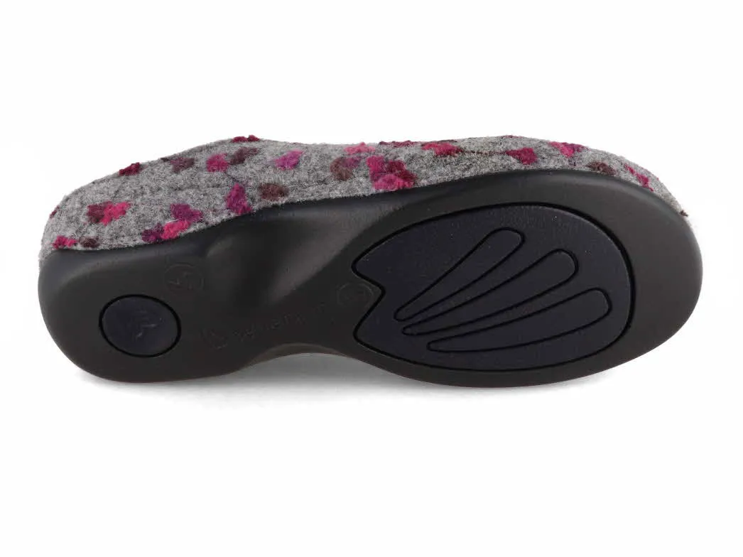 Berkemann BERKOFLEX Women Clogs 'Donata', light gray