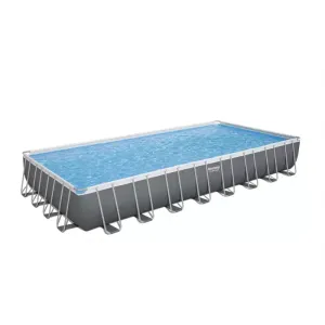 Bestway 31'4" X 16' X 52"/9.56M X 4.88M X 1.32M Rectangular Pool Set (Contents:Pool, Sand Filter Pump(220-240V), Ladder, Cover, Chemconnect Dispenser)