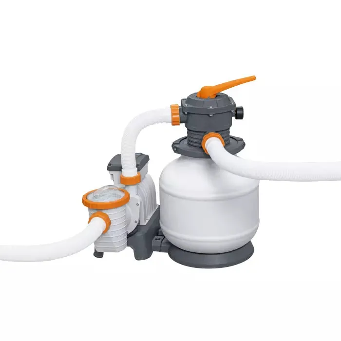 Bestway 31'4" X 16' X 52"/9.56M X 4.88M X 1.32M Rectangular Pool Set (Contents:Pool, Sand Filter Pump(220-240V), Ladder, Cover, Chemconnect Dispenser)