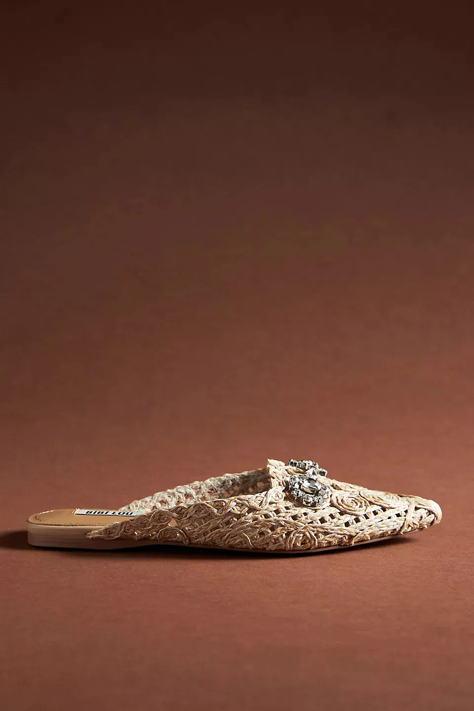 Bibi Lou Embellished Woven Mules