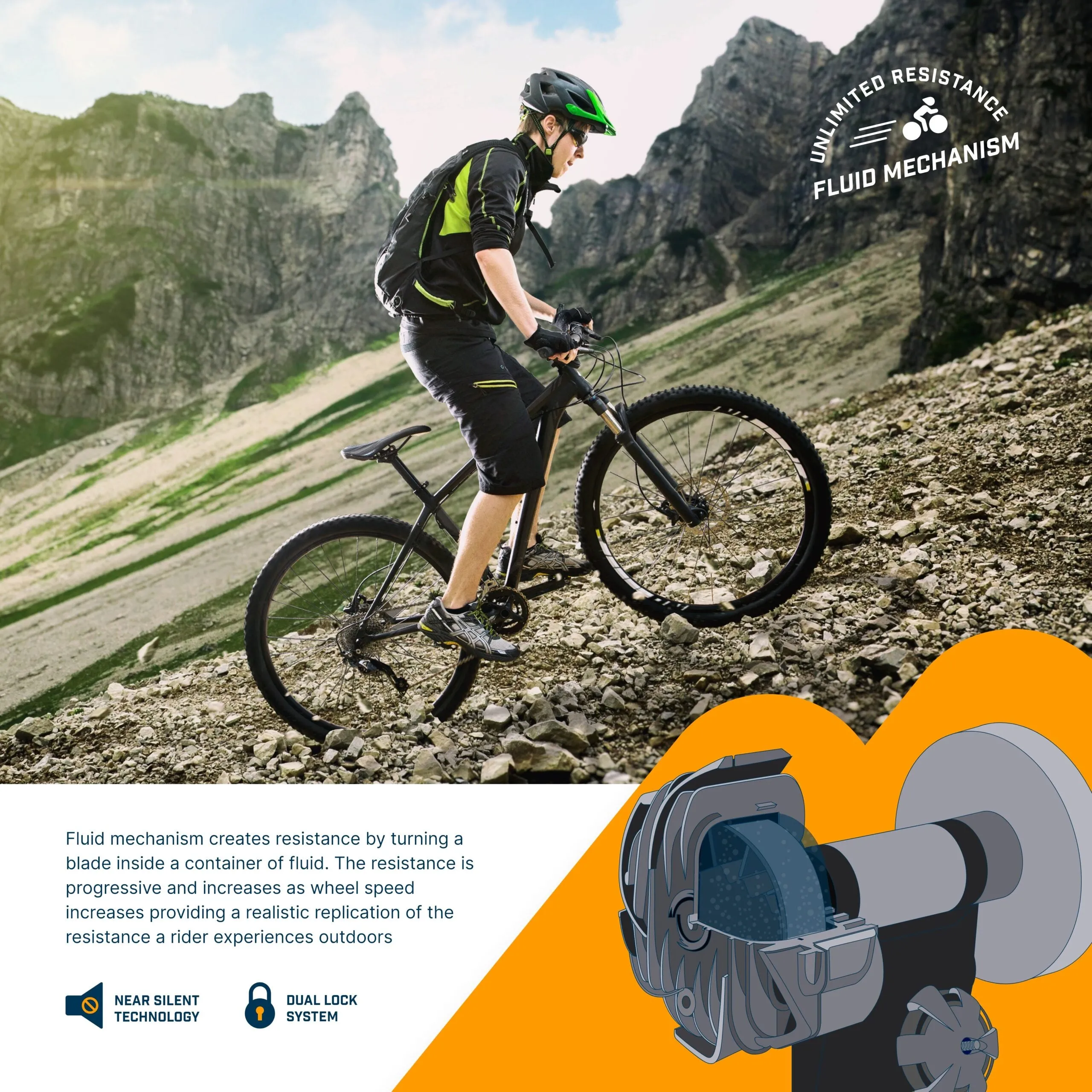 Bike Trainer Stand - Fluid Flywheel
