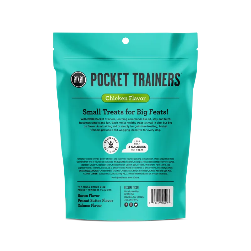 Bixbi Pocket Trainers Chicken Flavor Dog Treats