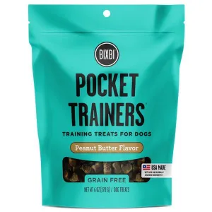BIXBI Pocket Trainers Peanut Butter Flavor Grain-Free Dog Treats (6-oz bag)