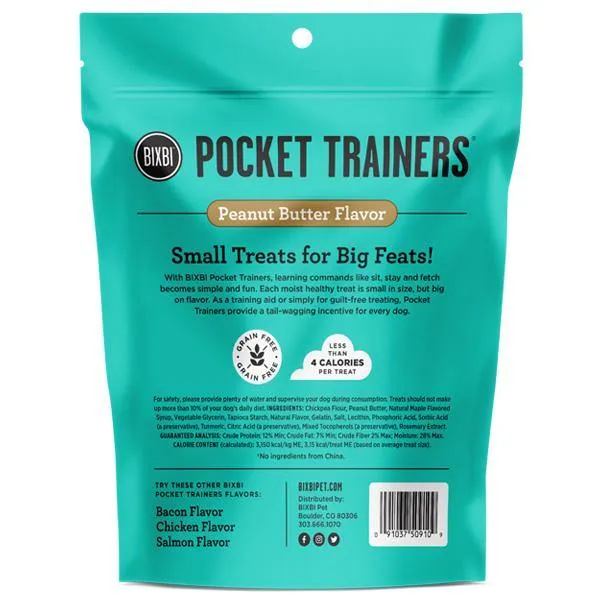 BIXBI Pocket Trainers Peanut Butter Flavor Grain-Free Dog Treats (6-oz bag)