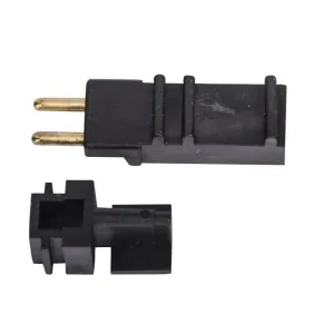 Black Hiflex OEM Direct Connect Plug 2 Round Pin Male For Combo Hose Conversion
