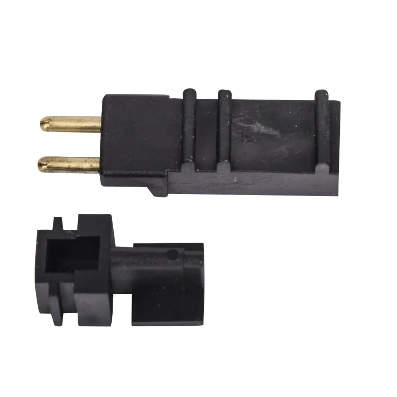 Black Hiflex OEM Direct Connect Plug 2 Round Pin Male For Combo Hose Conversion