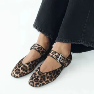 Bordeaux Buckle Flats