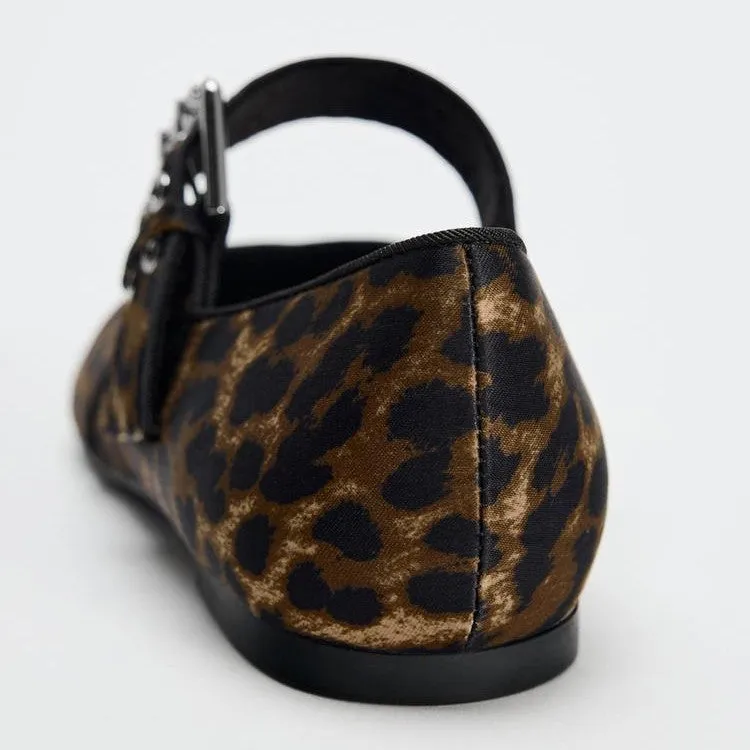 Bordeaux Buckle Flats
