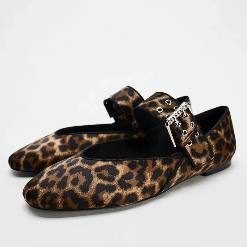 Bordeaux Buckle Flats