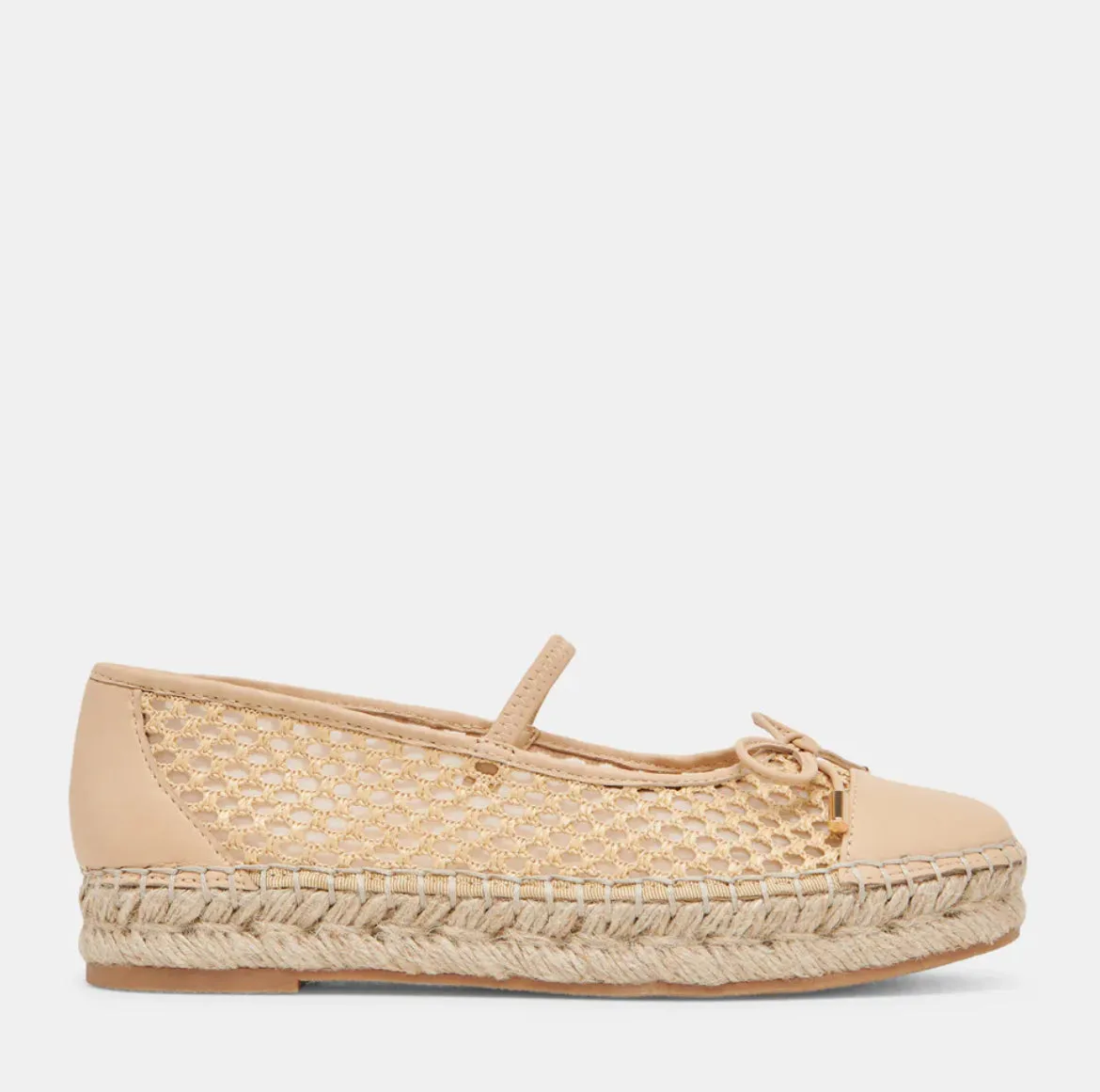 Cambre Ballet Flats Lt Natural Woven Mesh