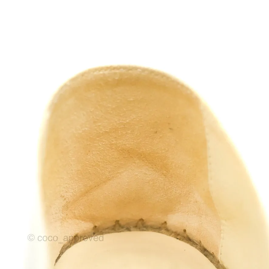 Chanel CC Espadrille Light Beige Size 37
