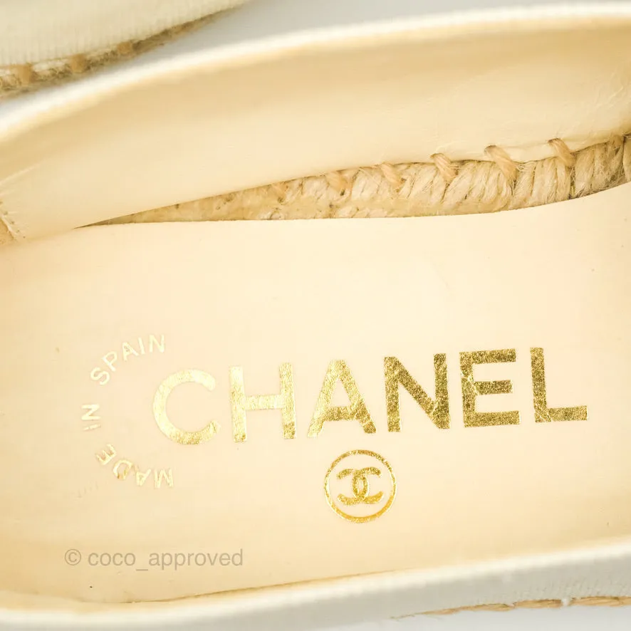 Chanel CC Espadrille Light Beige Size 37