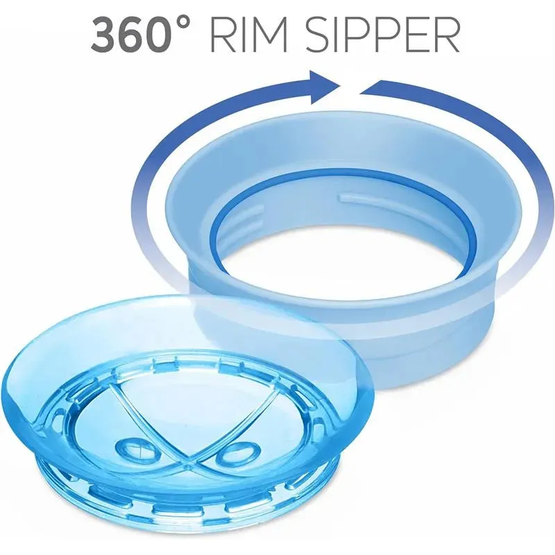 Chicco - 360° Spoutless Rim Trainer Sippy Cup 9M  | Blue