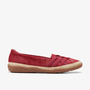 Clarks Women's Elaina Petal Red | Tan Suede