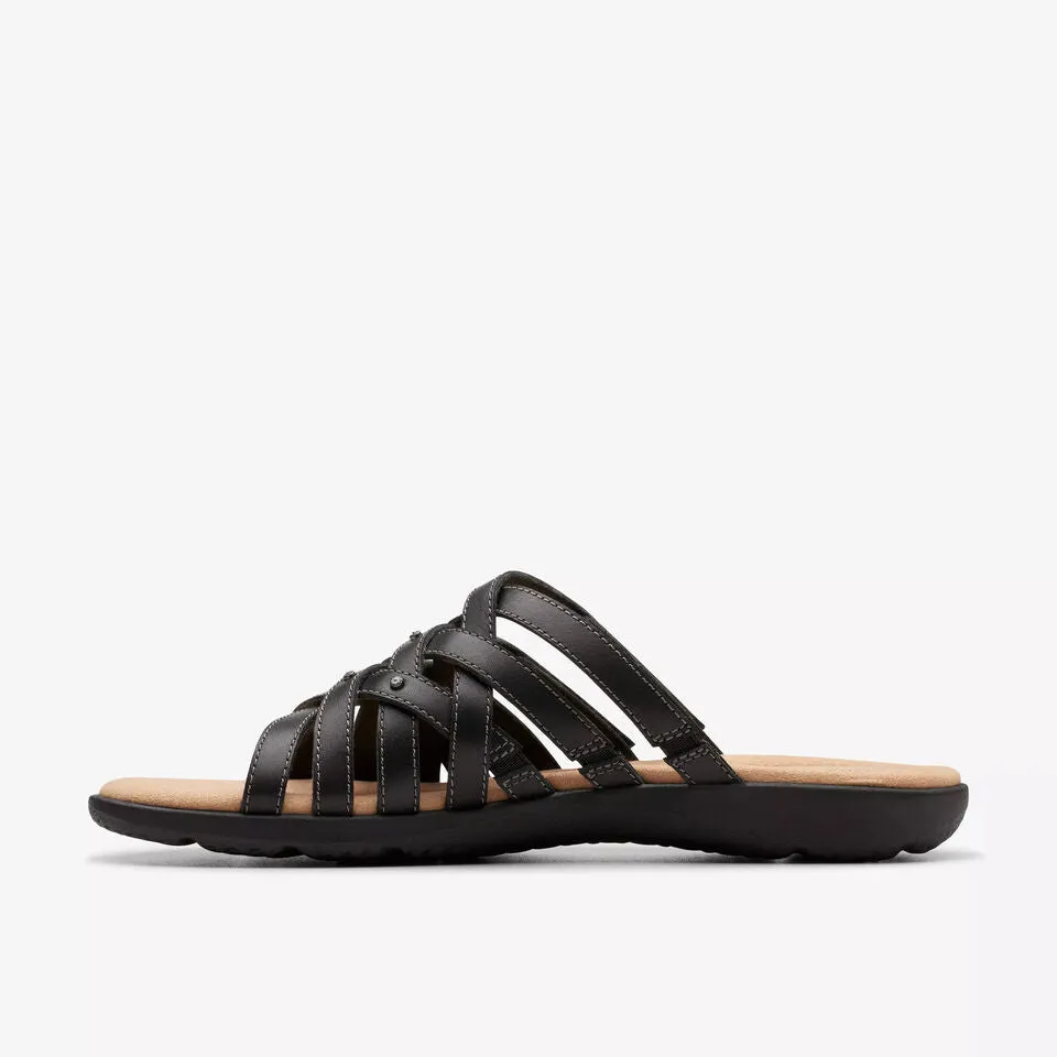 Clarks Women's Elizabelle Rio Black Leather 26177113