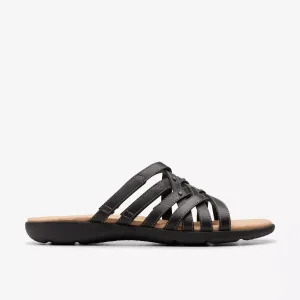 Clarks Women's Elizabelle Rio Black Leather 26177113