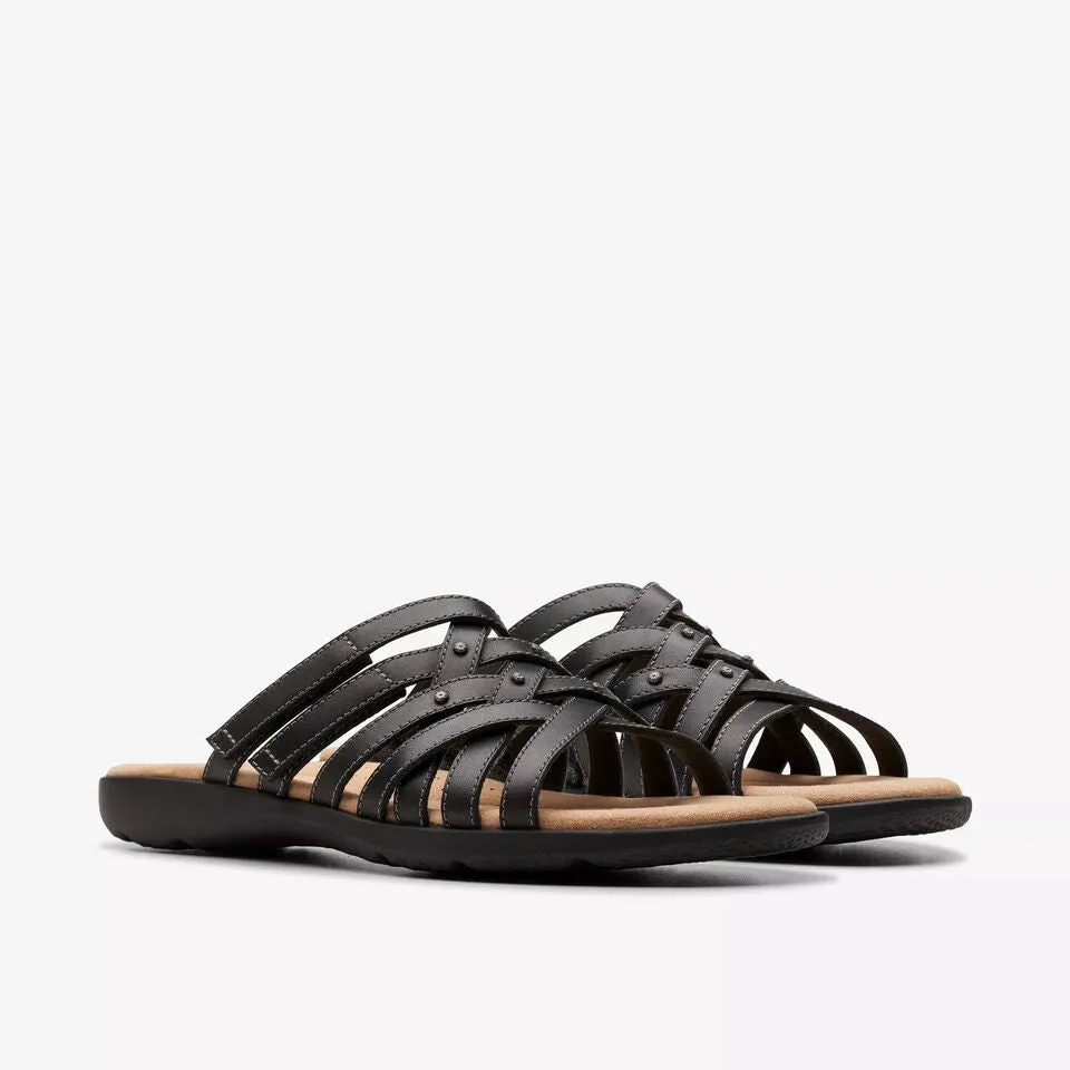 Clarks Women's Elizabelle Rio Black Leather 26177113
