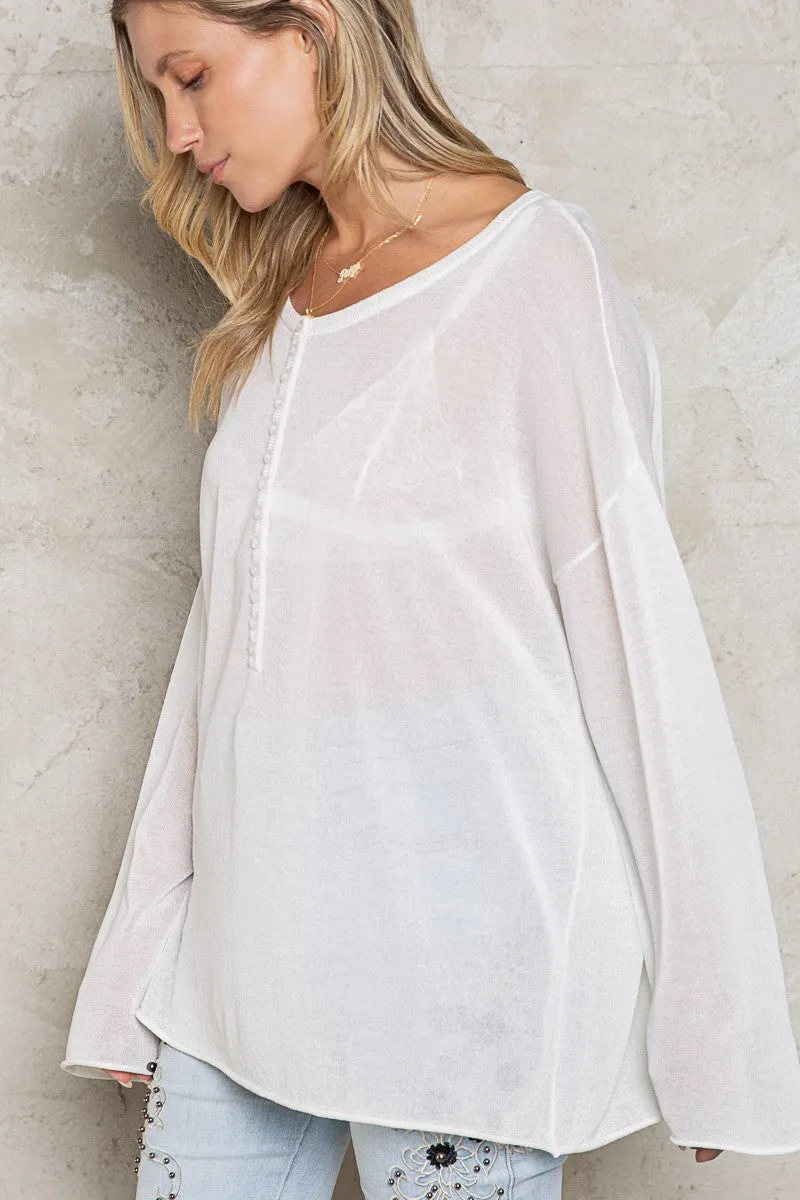 Cool Off Sweater White