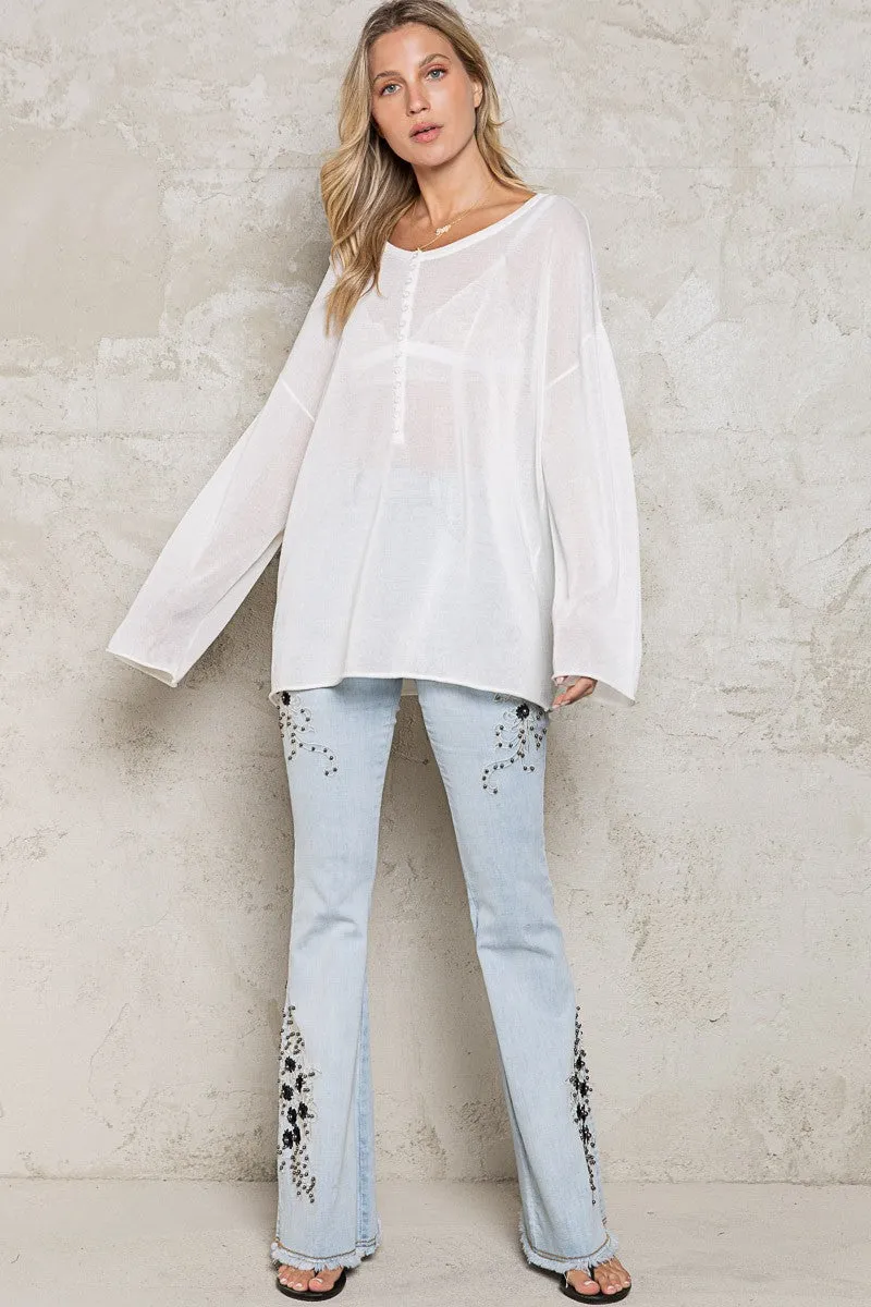 Cool Off Sweater White