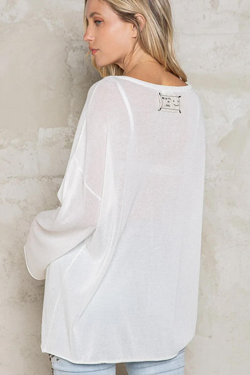 Cool Off Sweater White