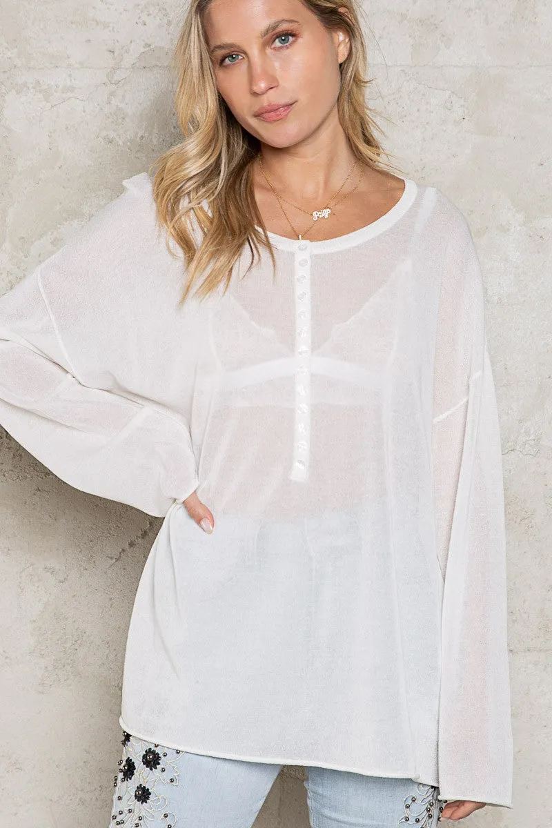 Cool Off Sweater White