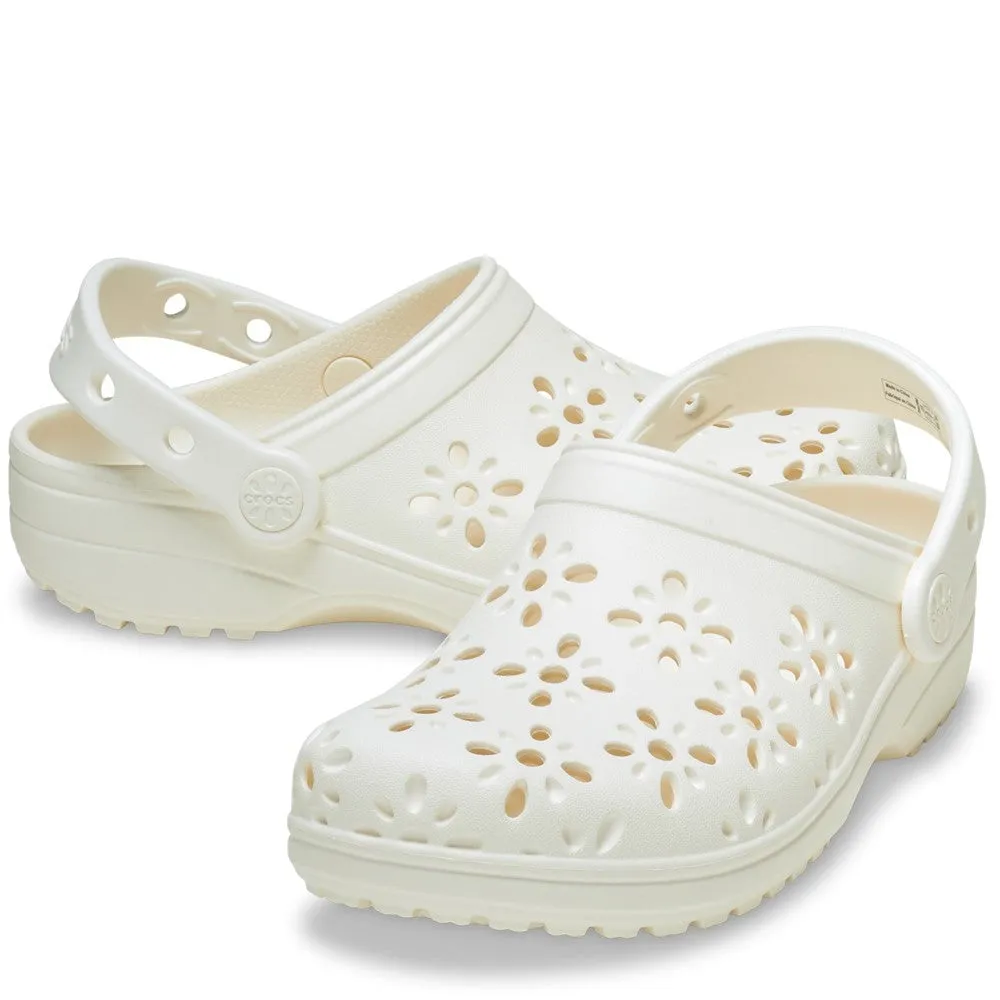 Crocs Unisex Classic Floral Cut Out Clog