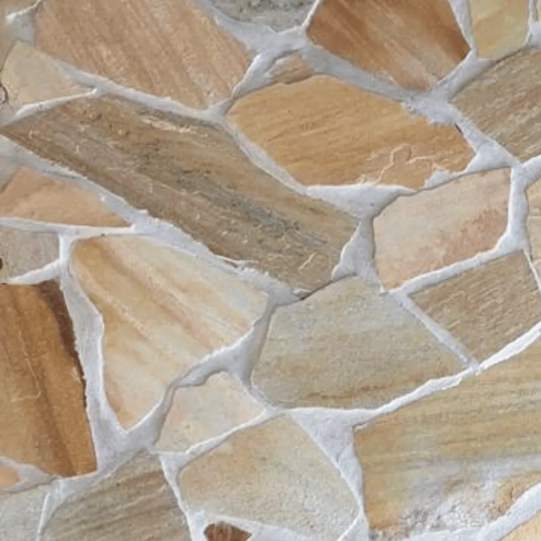DAFFODIL YELLOW Split-Face Random Edge Paver Flagstone